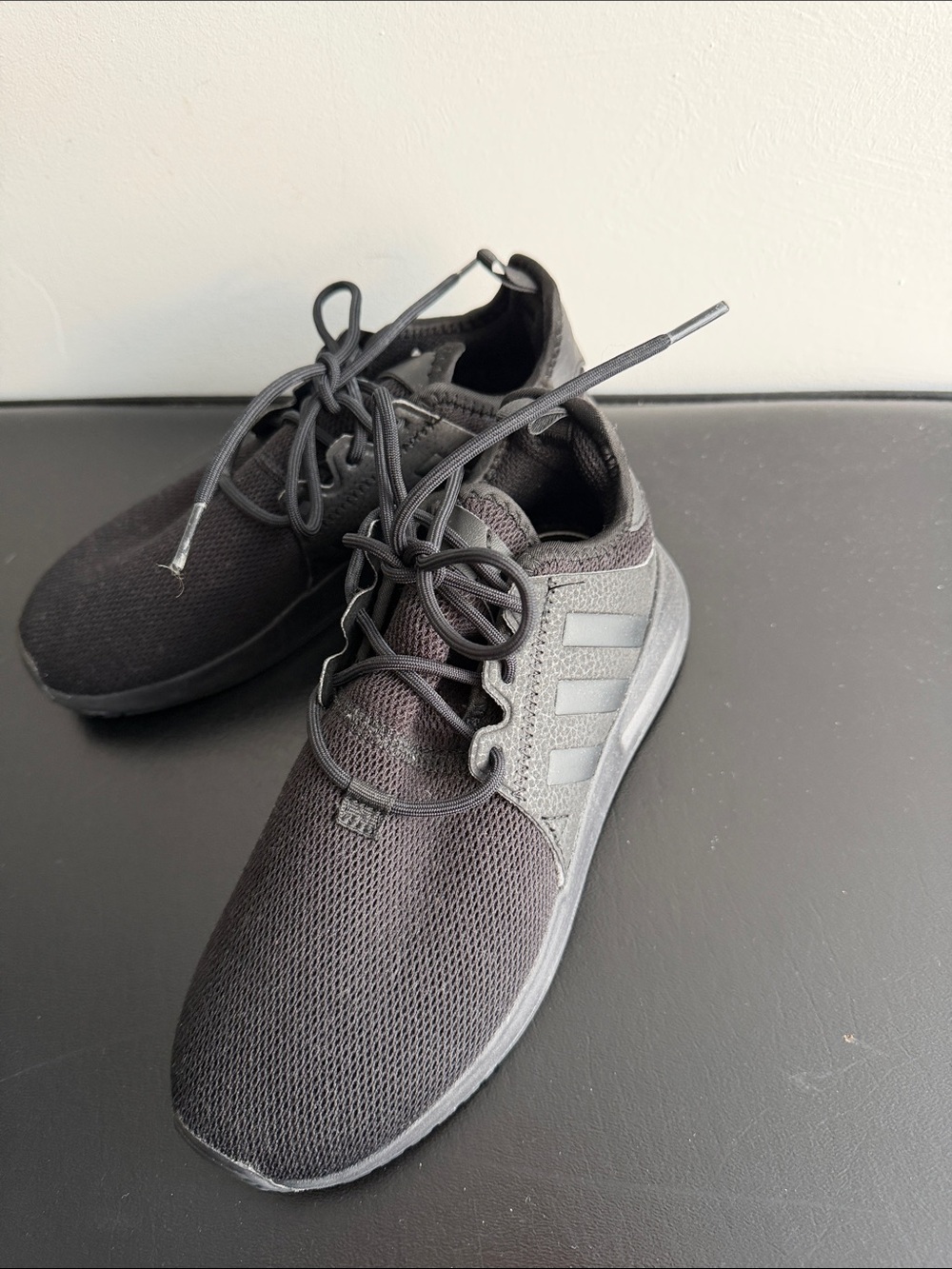 adidas Kids All-Black Lightweight Sneakers